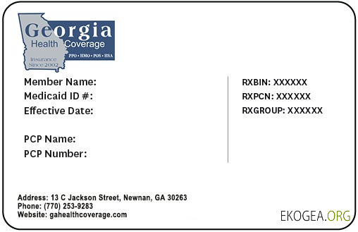 Carte d'assurance maladie de Géorgie